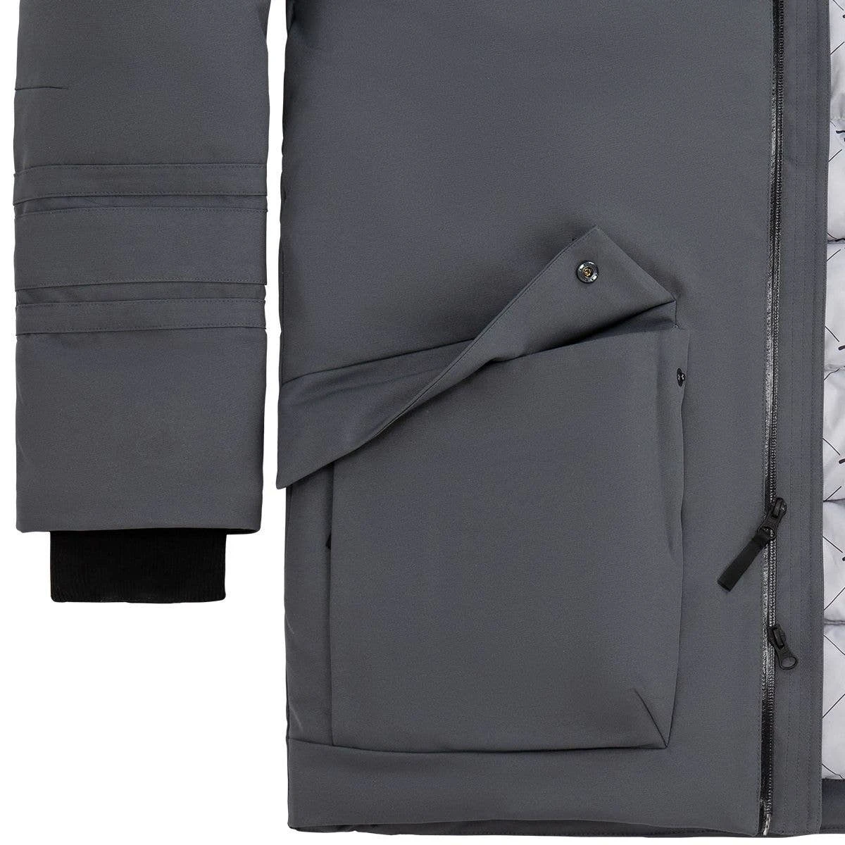 BAUER ULTIMT FAN HOODED PARKA MENS GRY 7 BAUER ULTIMT FAN HOODED PARKA MENS GRY - Image 5