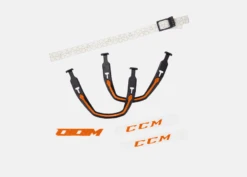 ACC SUPERTACK X LOGOS/EARLOOP/STRAP Black/Special Orange OSFA